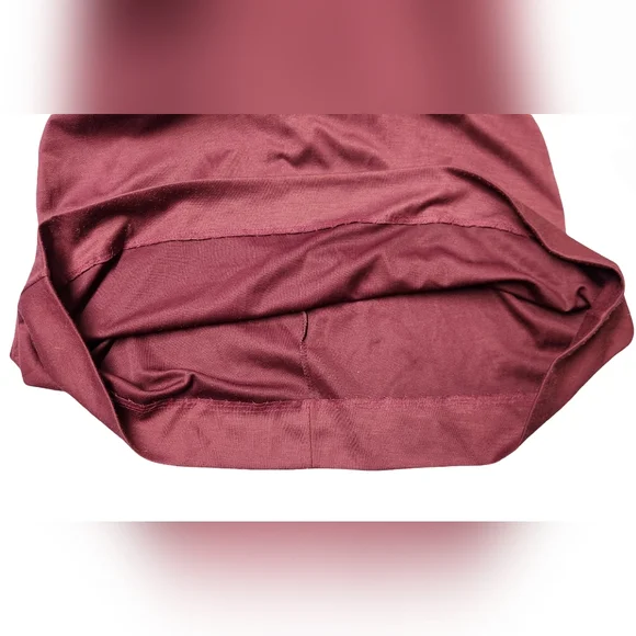 Vintage FoxMoor Women's Burgundy Preppy Polo Tennis Dress Cap Sleeves 70s Sz 3 - Picture 4 of 7